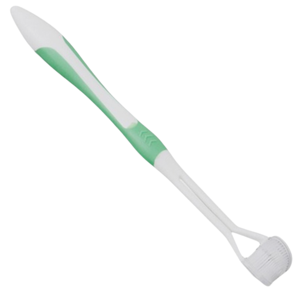 Three-sided Toothbrush For Adults and Kids -Green - Ozerty