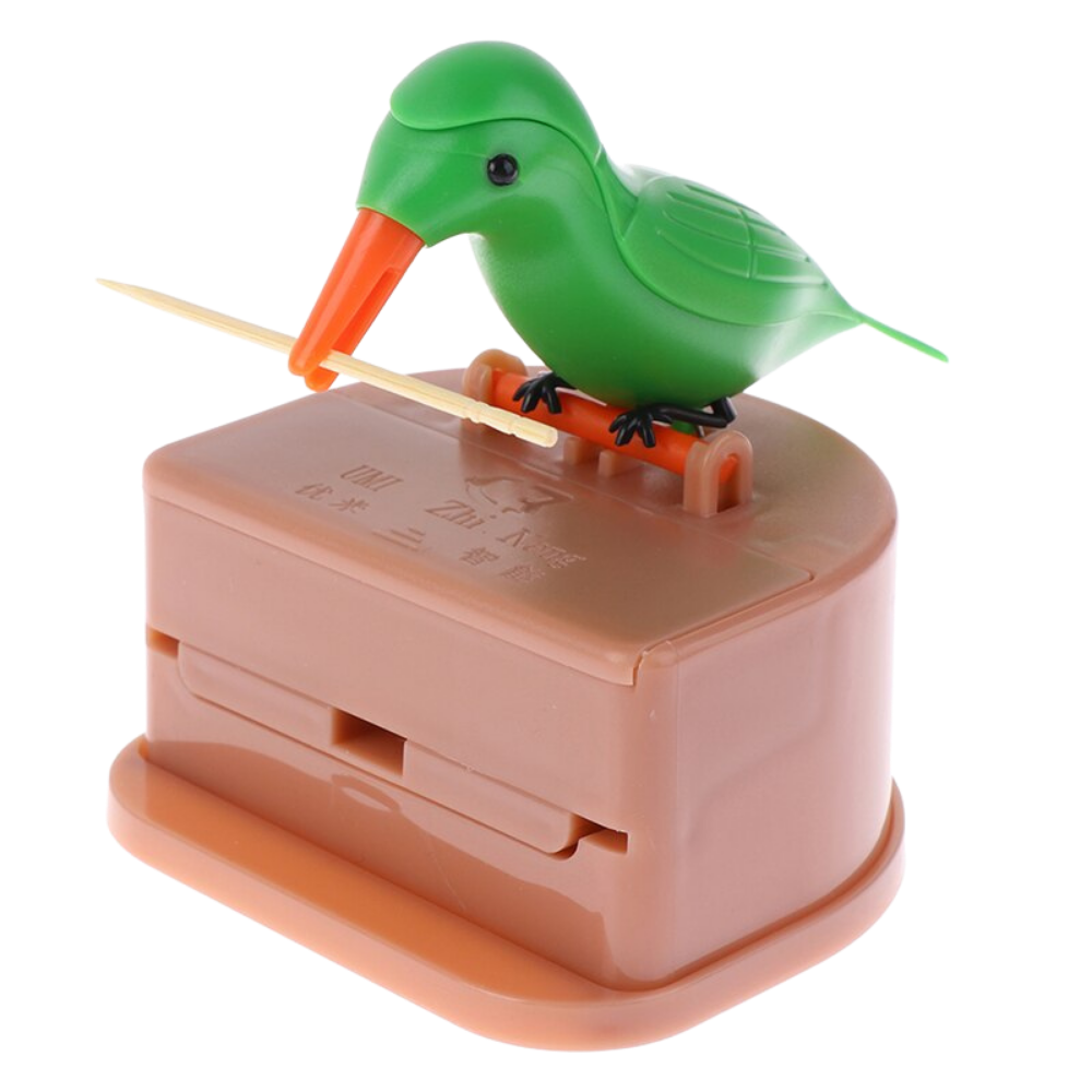 Bird Toothpick Dispenser Box -Green - Ozerty