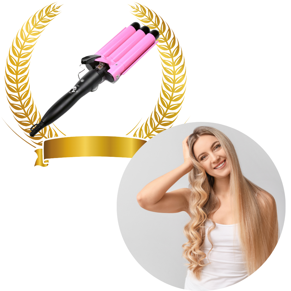 Triple Barrel Ceramic Hair Curler - Ozerty