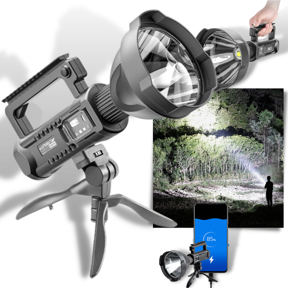 LED Flashlight & Tripod - Ozerty