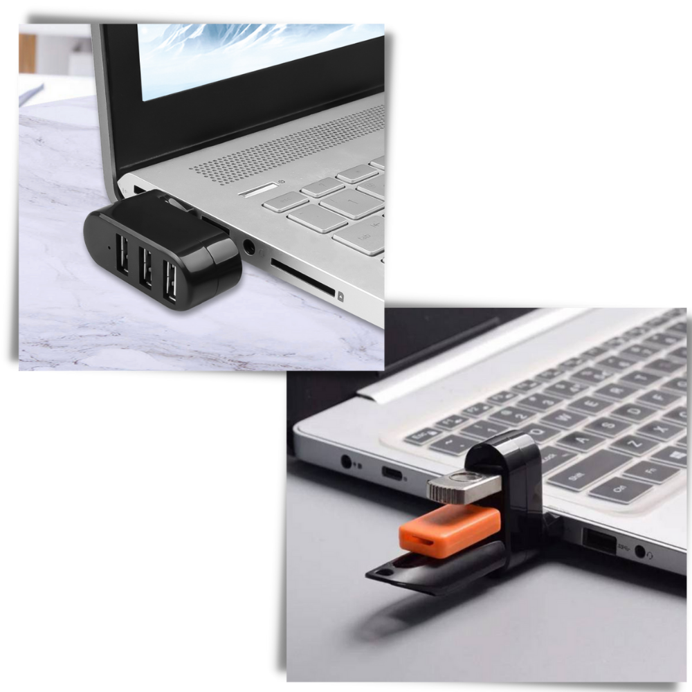 Multi-Port USB Rotating Adapter - Ozerty