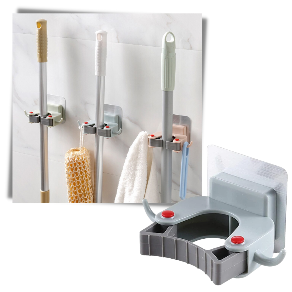 Wall-Mounted Broom Holder - Ozerty