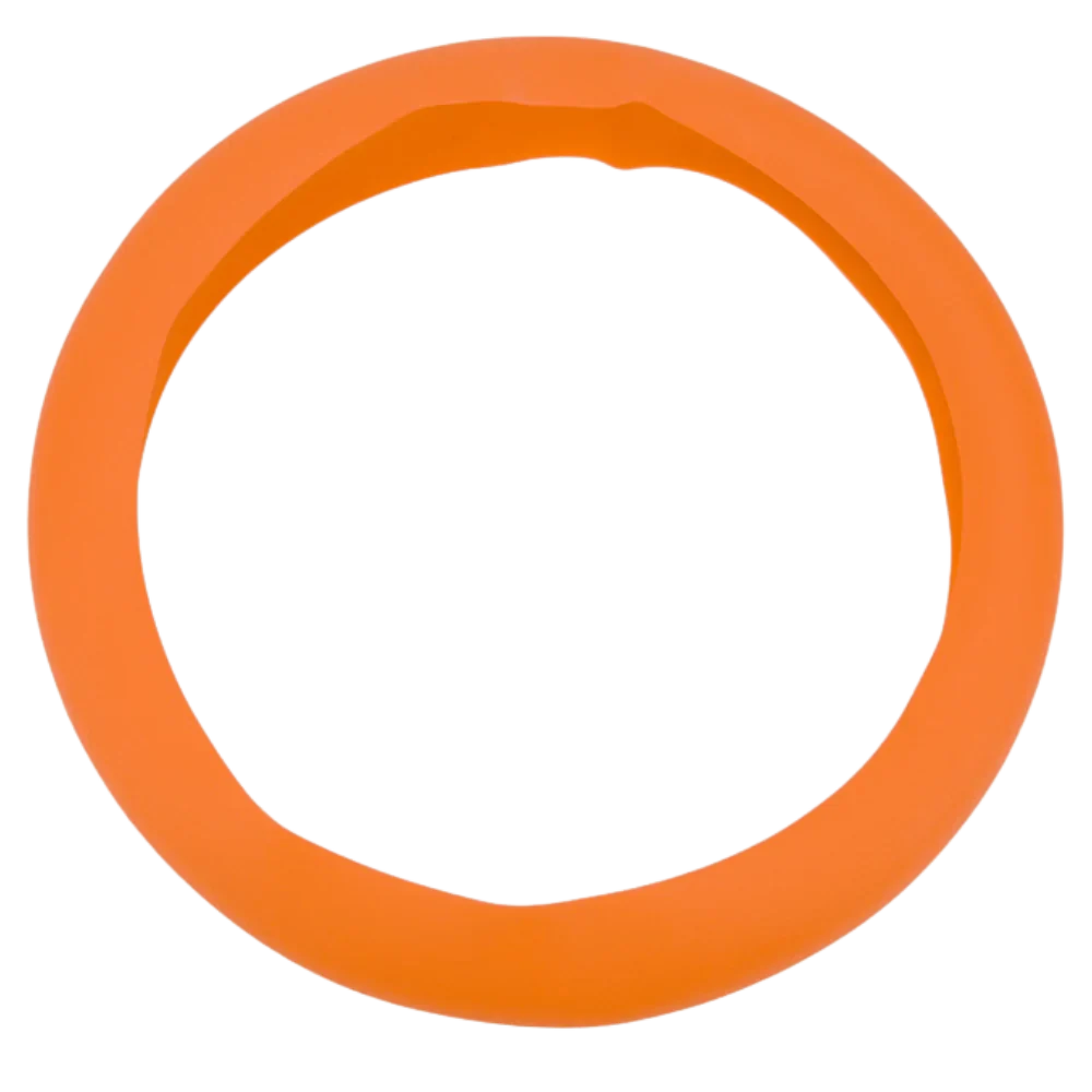 Silicone Steering Wheel Cover -Orange - Ozerty