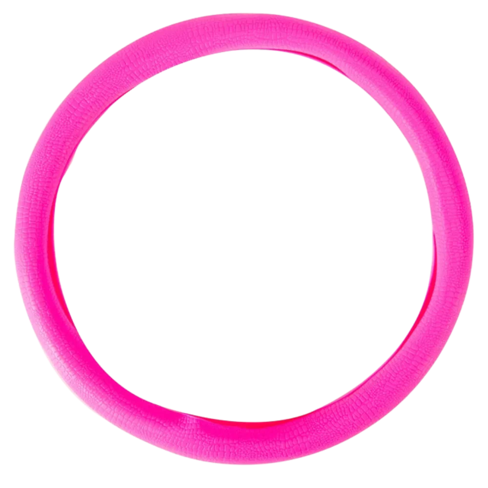 Silicone Steering Wheel Cover -Pink - Ozerty