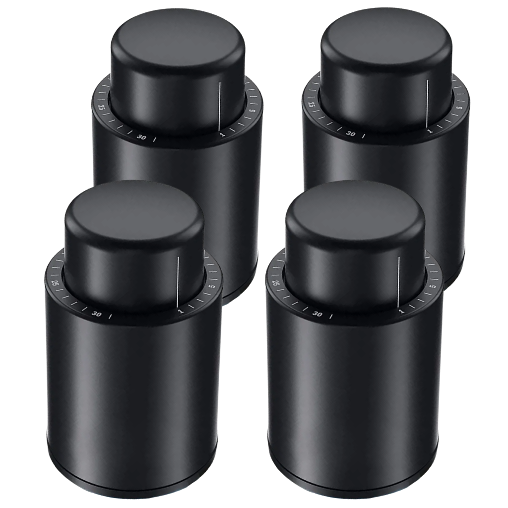 Vacuum Stopper for Wine Bottles -4Pcs - Ozerty