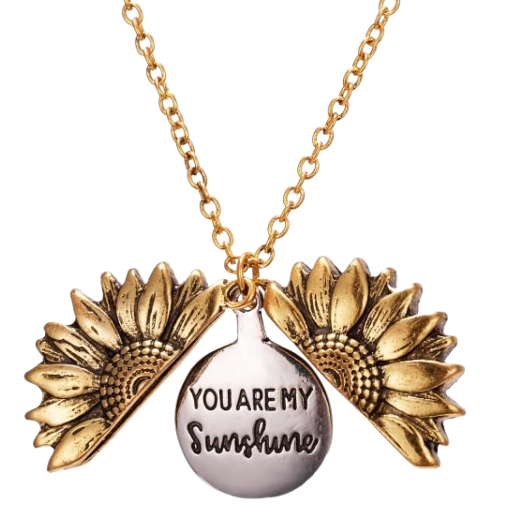 Sunflower Pendant -Golden - Ozerty