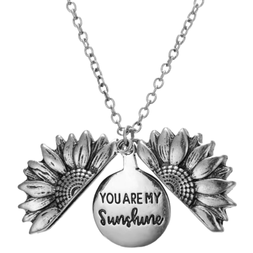 Sunflower Pendant -Silver - Ozerty