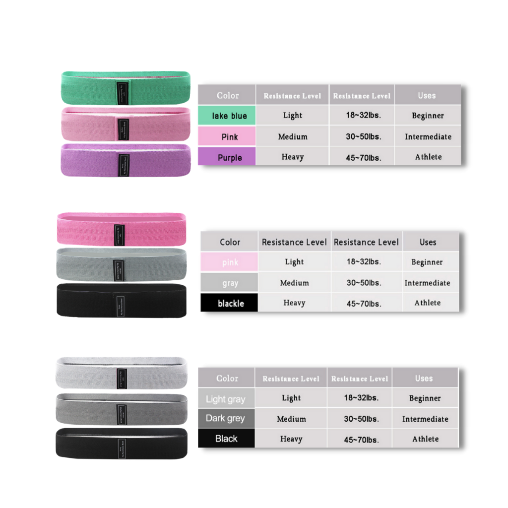 Resistance Elastic Band 3 pcs Set - Ozerty