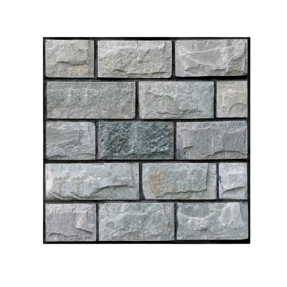 Peel and Stick 3D Foam Wall Tiles -Stone - Ozerty