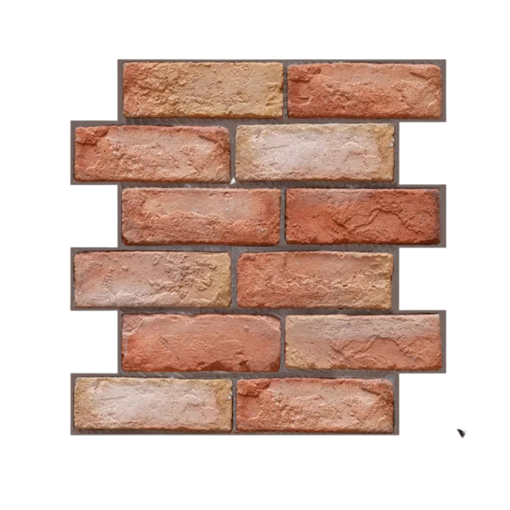 Peel and Stick 3D Foam Wall Tiles -Brick Bond - Ozerty