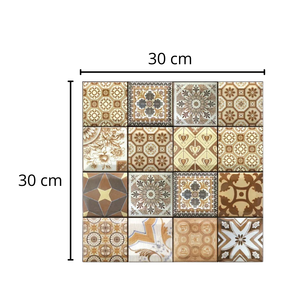 Peel and Stick 3D Foam Wall Tiles - Ozerty