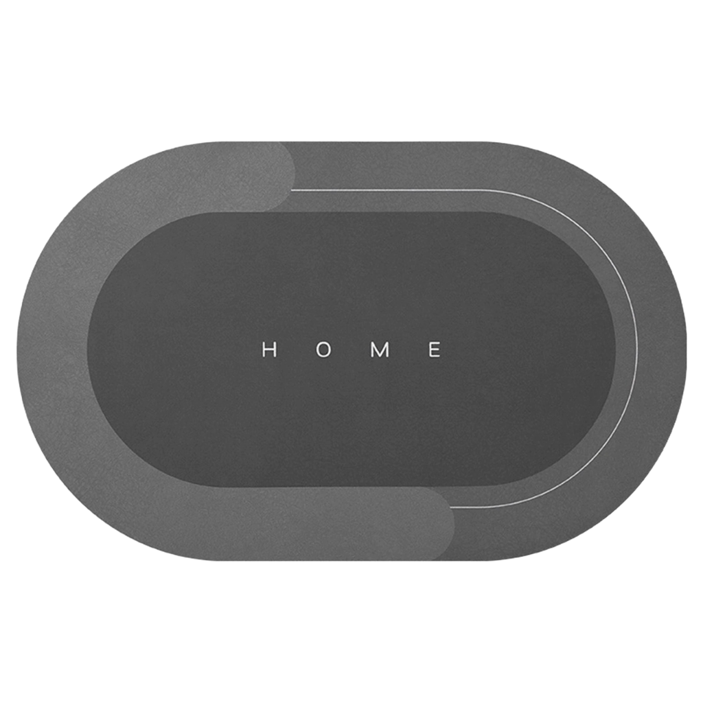 Extra absorbent non slip floor mat -Black - Ozerty