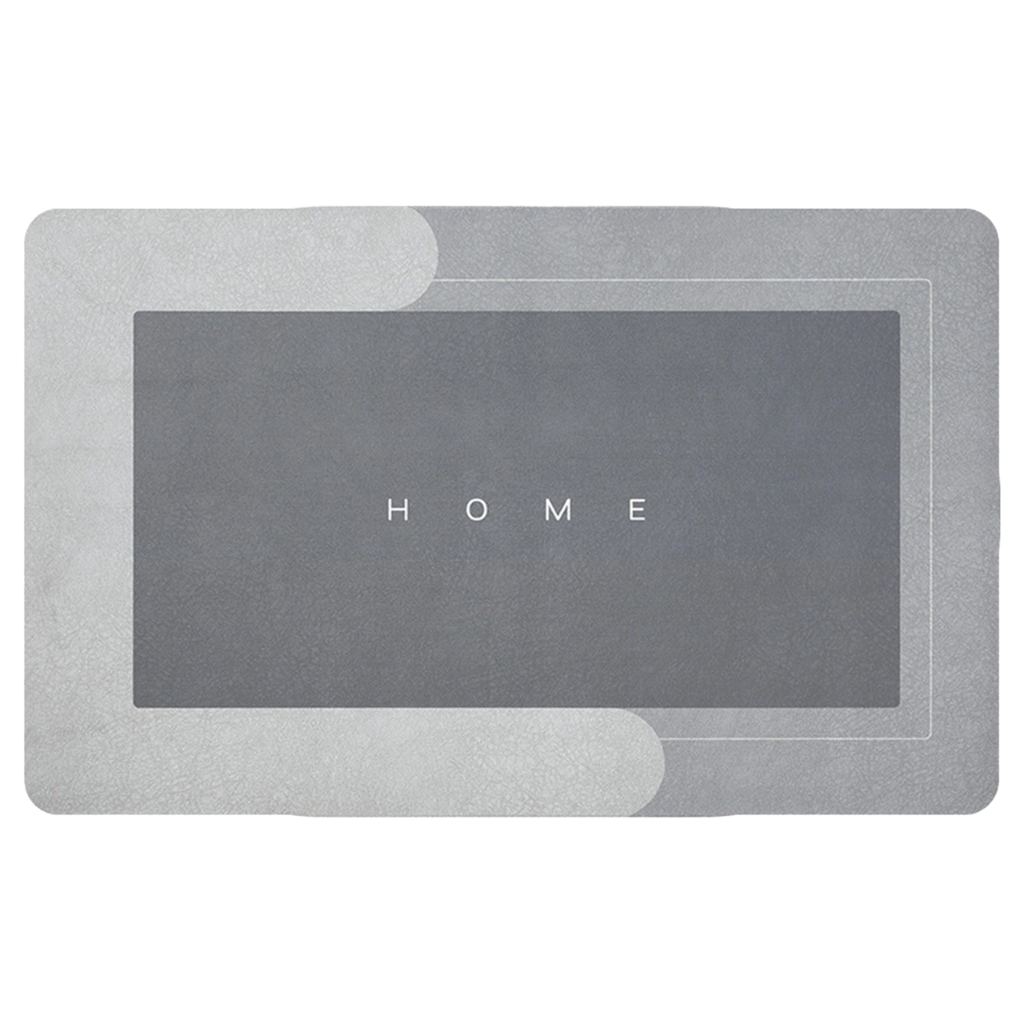 Extra absorbent non slip floor mat -Grey - Ozerty