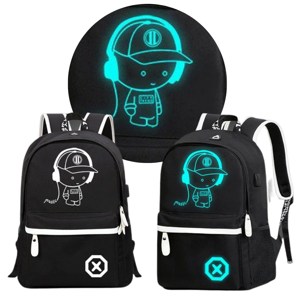 Luminous anime laptop backpack - Ozerty