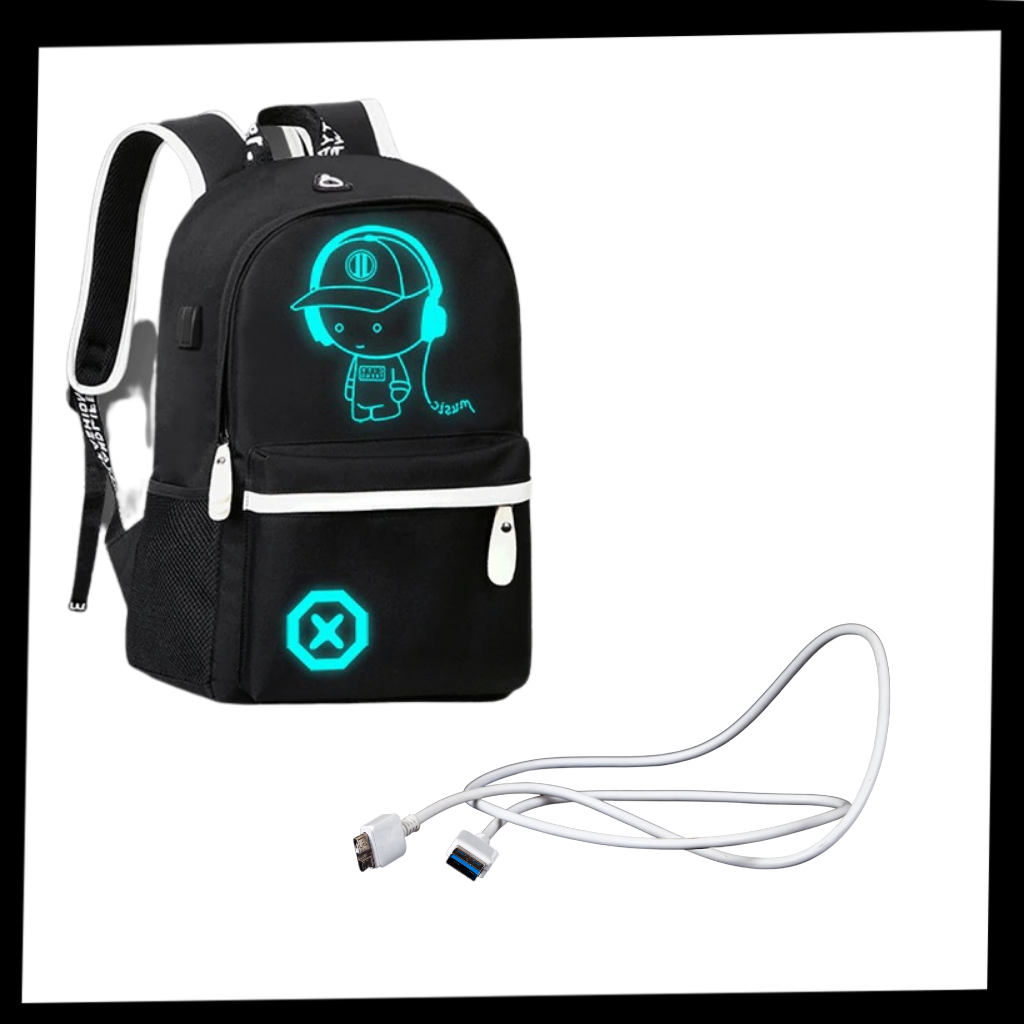 Luminous anime laptop backpack - Ozerty