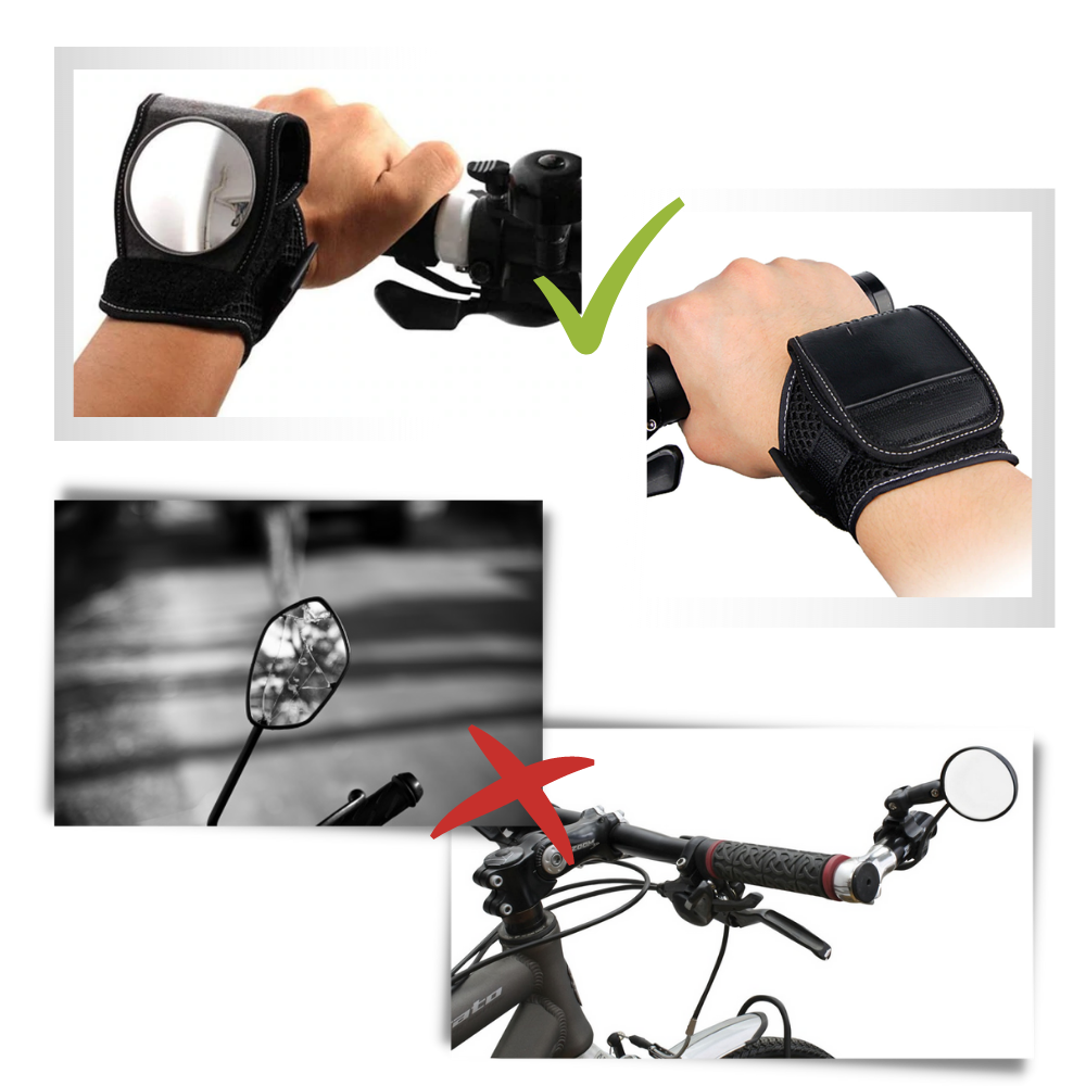 Wrist Rearview Mirror For Bicycle - Ozerty