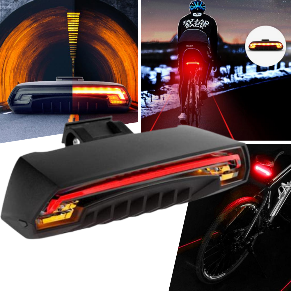 Bike Safety Tail Light with Indicators - Ozerty