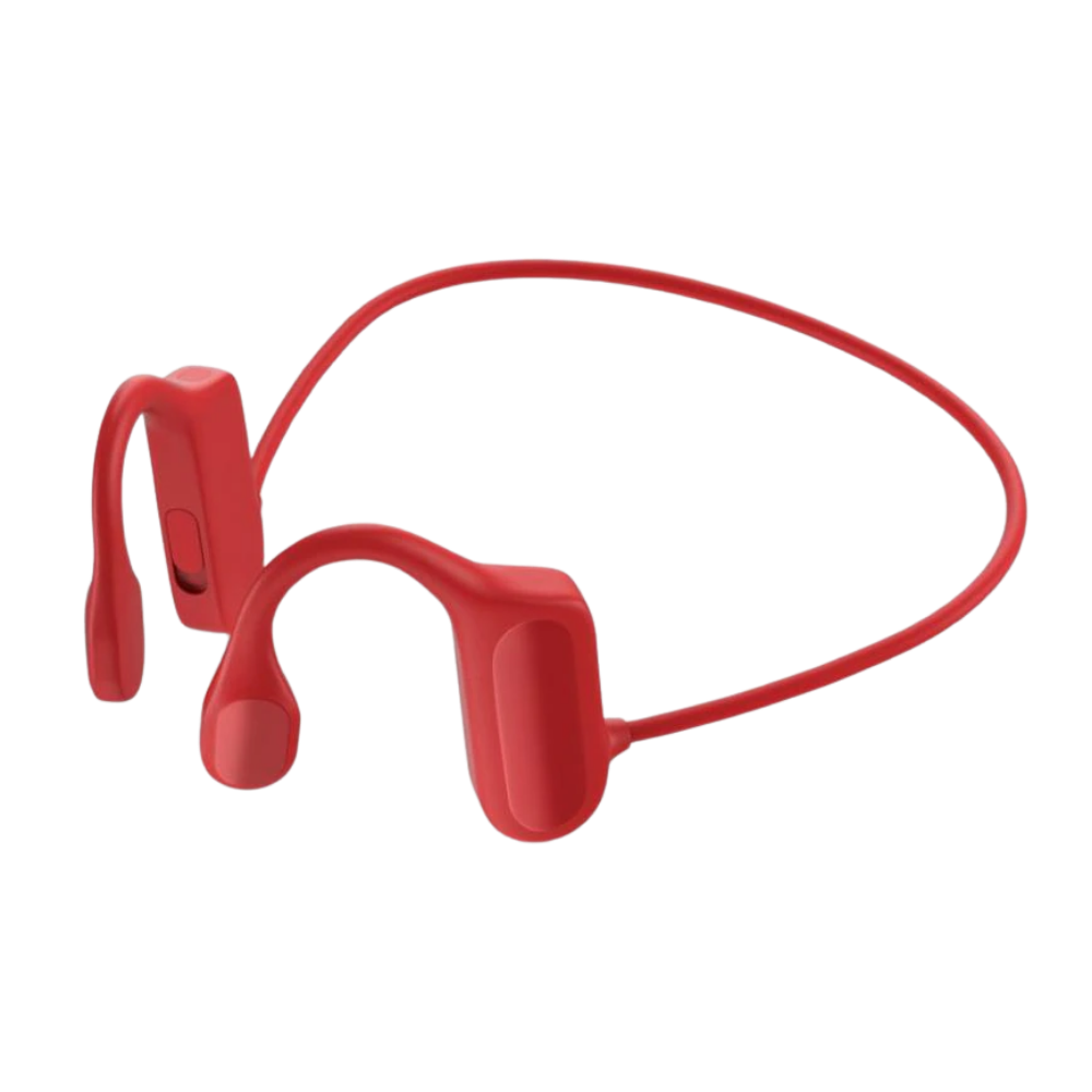 Bone Conduction Headphones -Red - Ozerty