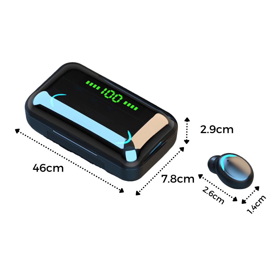 Bluetooth earphones with charging battery box - Ozerty