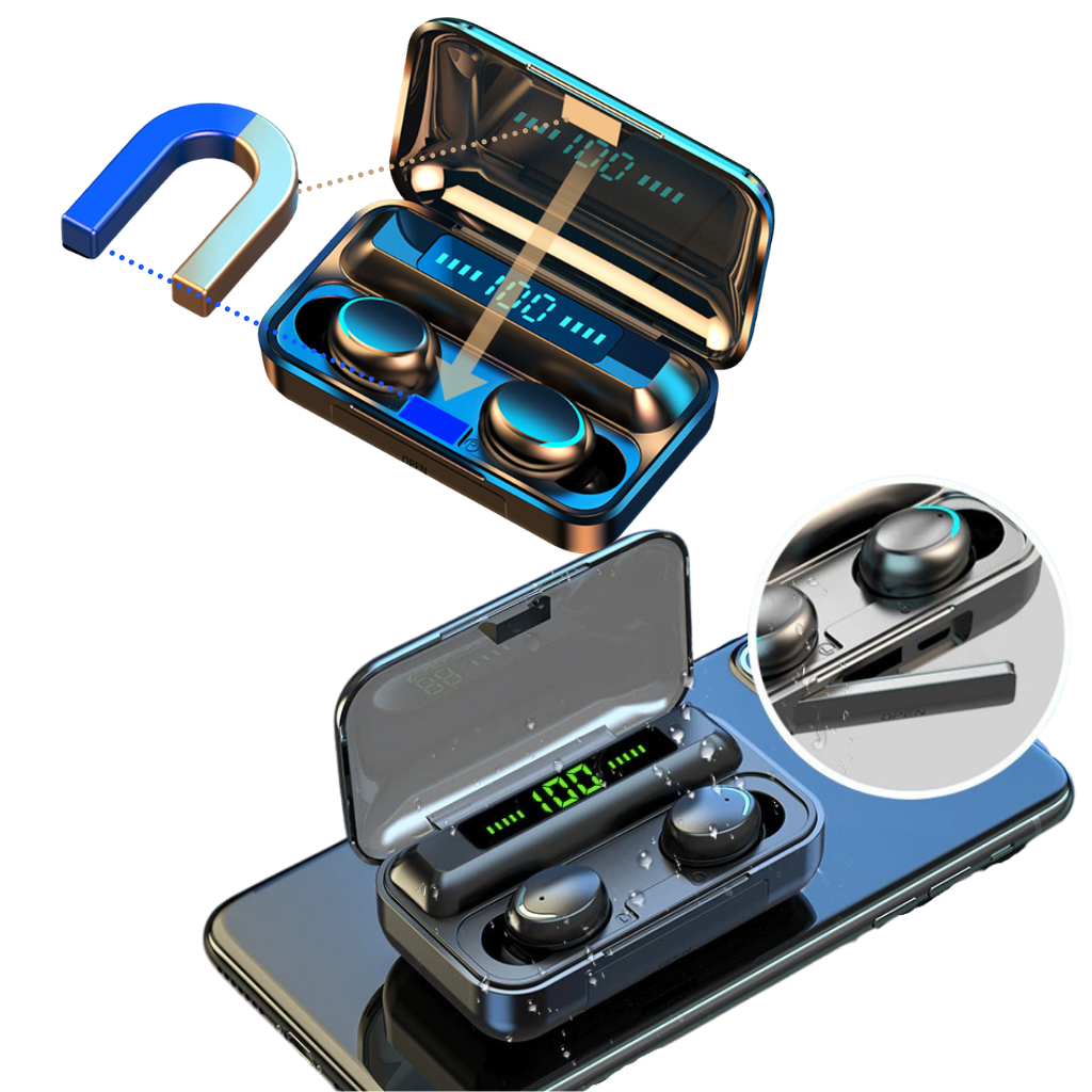 Bluetooth earphones with charging battery box - Ozerty