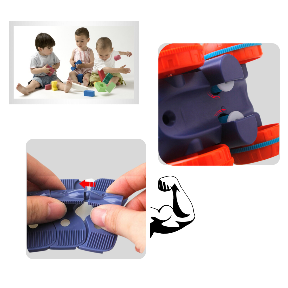 Flexible railway car toy for children - Ozerty