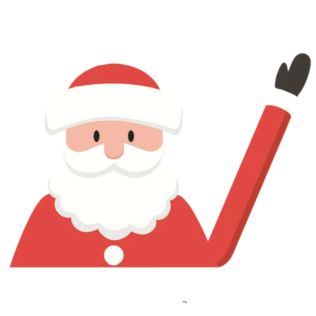 Christmas Windscreen Wiper Sticker -Santa Claus A - Ozerty