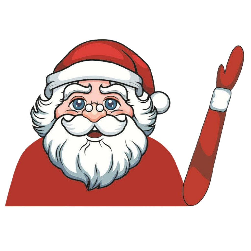 Christmas Windscreen Wiper Sticker -Santa Claus C - Ozerty