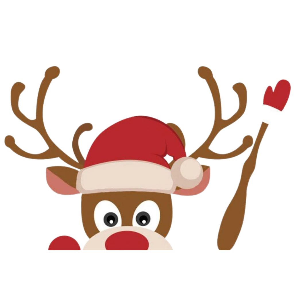 Christmas Windscreen Wiper Sticker -Deer B - Ozerty