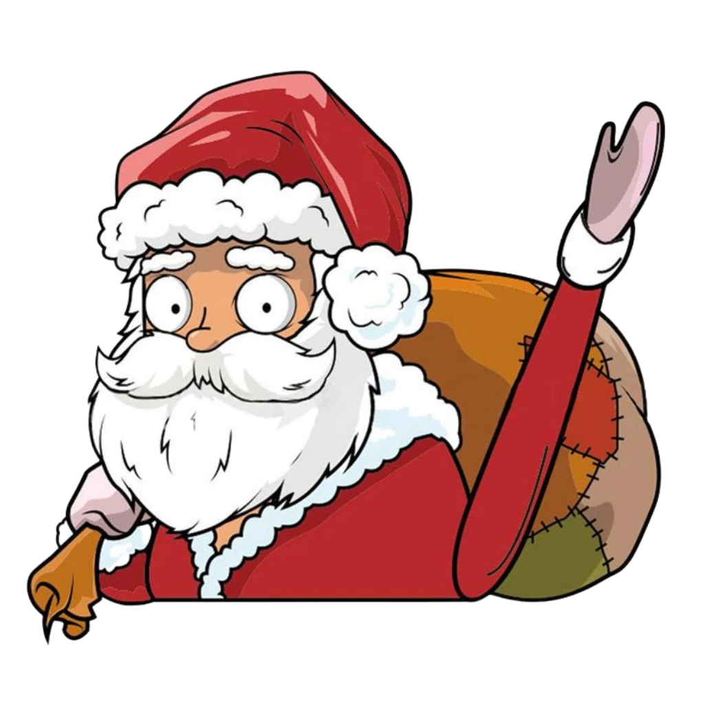 Christmas Windscreen Wiper Sticker -Santa Claus H - Ozerty