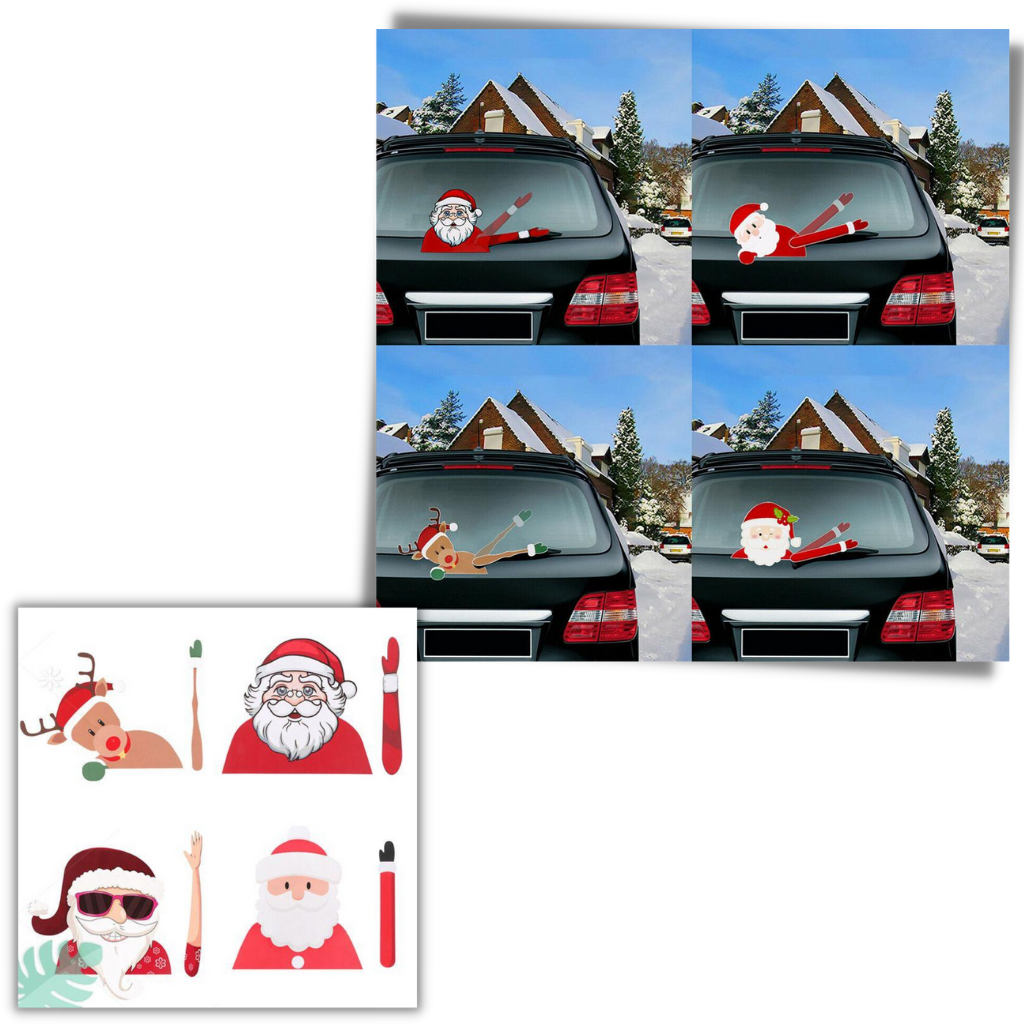 Christmas Windscreen Wiper Sticker - Ozerty