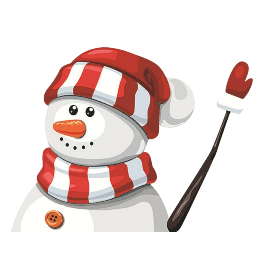 Christmas Windscreen Wiper Sticker -Snow Man A - Ozerty