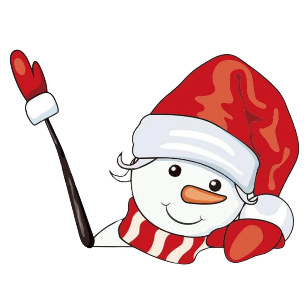 Christmas Windscreen Wiper Sticker -Snow Man B - Ozerty