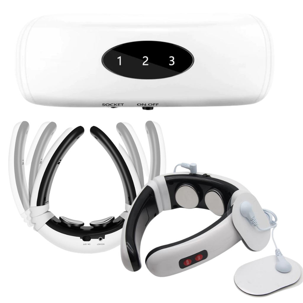 Circular traction neck massager with infrared heating - Ozerty