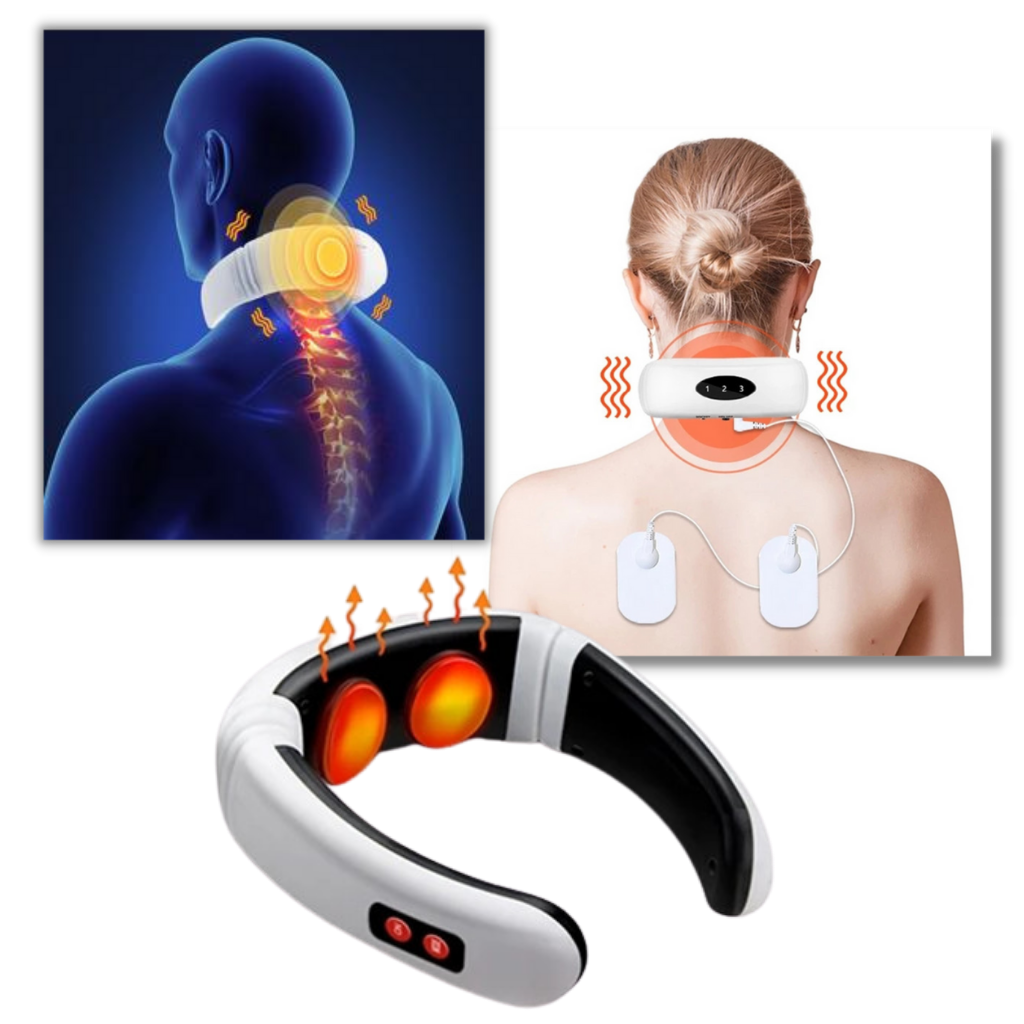 Circular traction neck massager with infrared heating - Ozerty