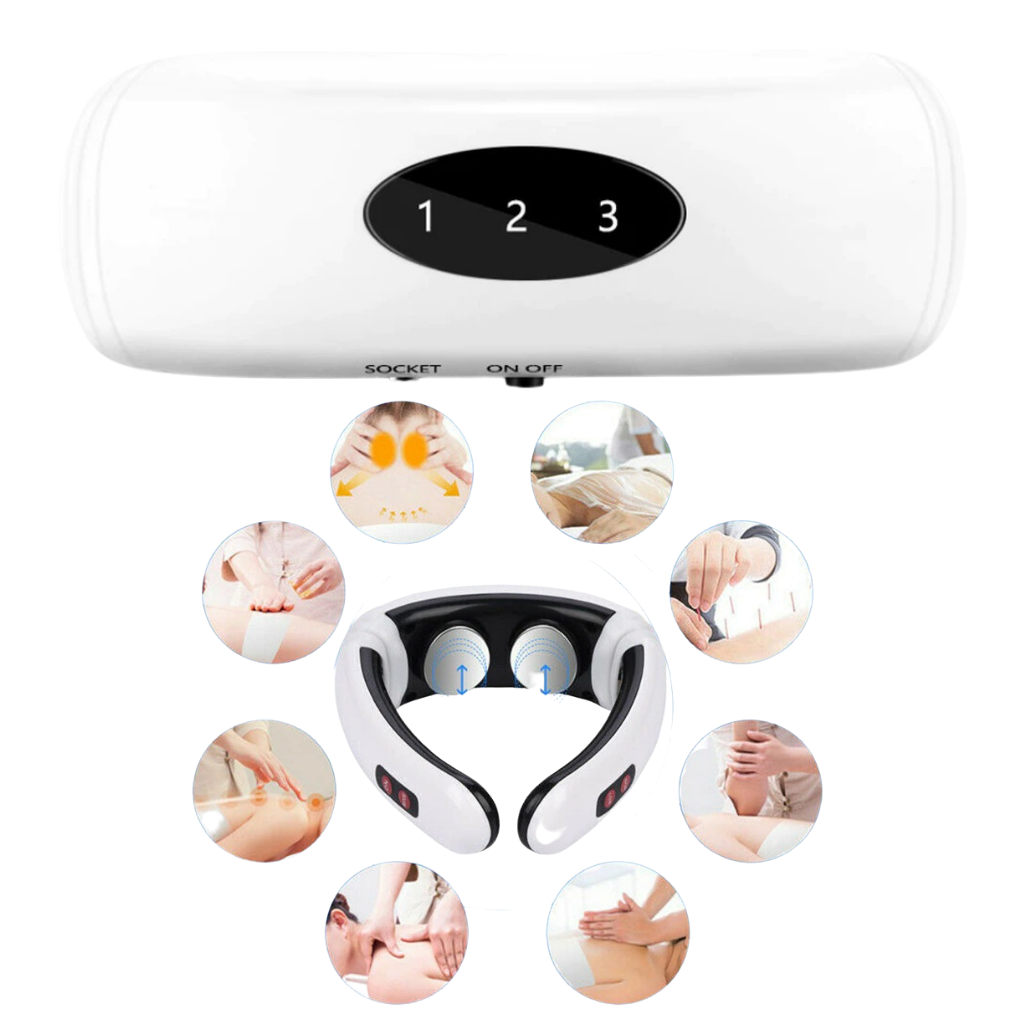 Circular traction neck massager with infrared heating - Ozerty