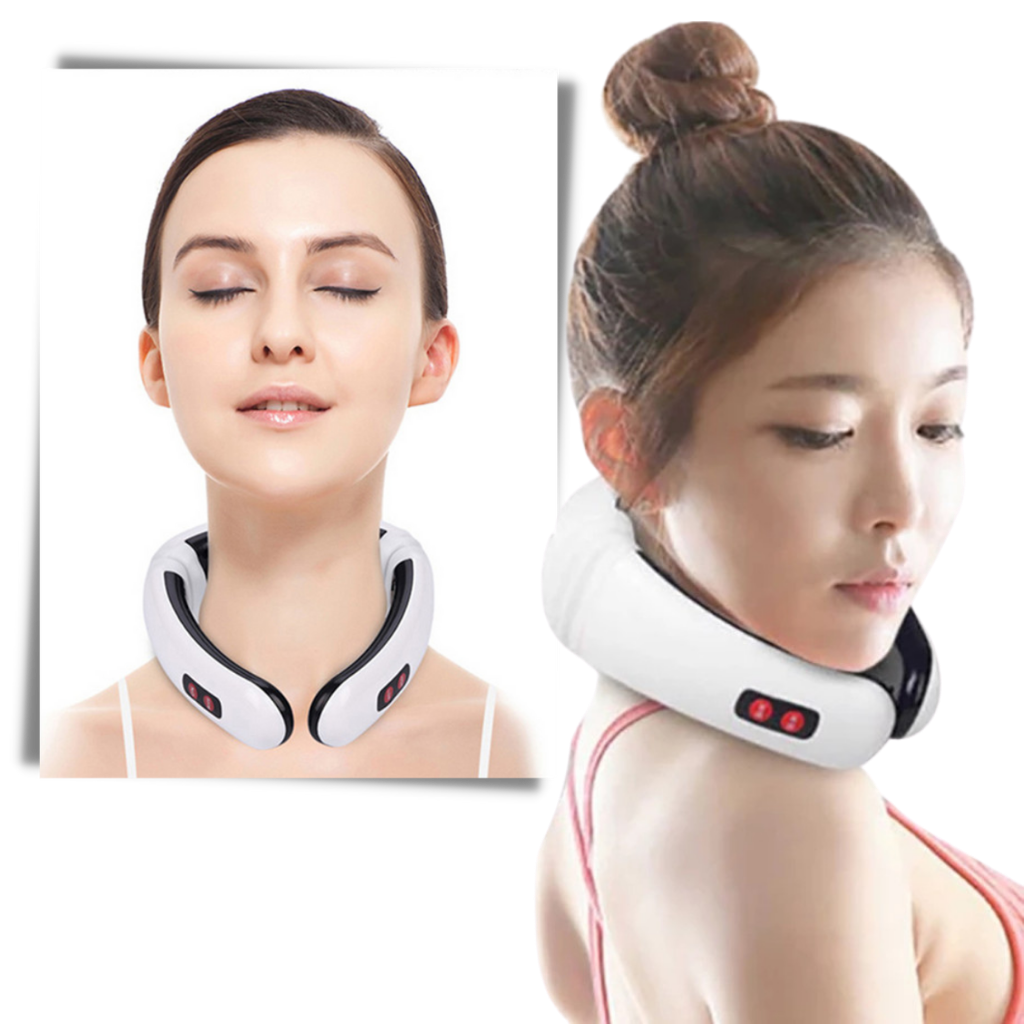 Circular traction neck massager with infrared heating - Ozerty