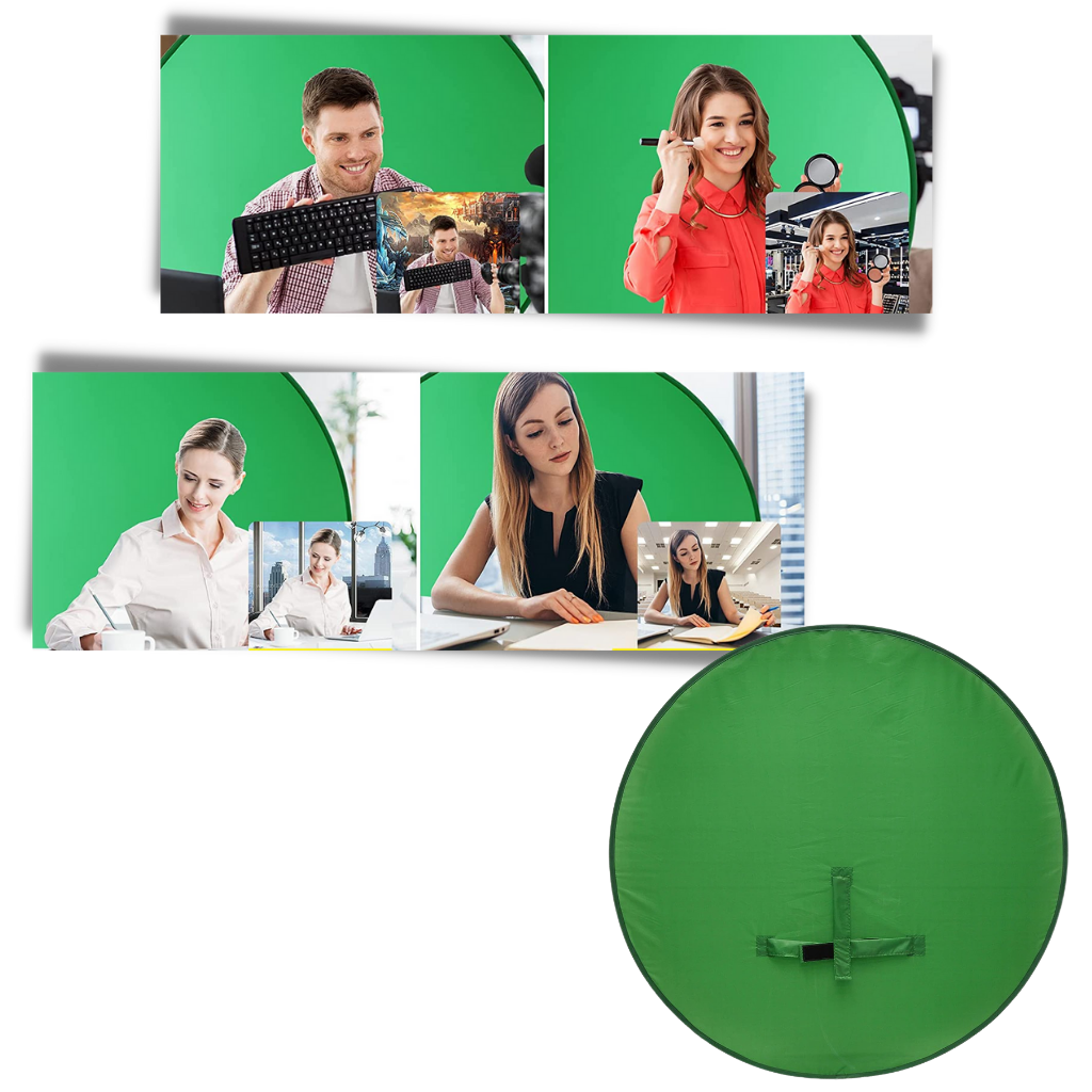 Collapsible Green Screen for Chair - Ozerty