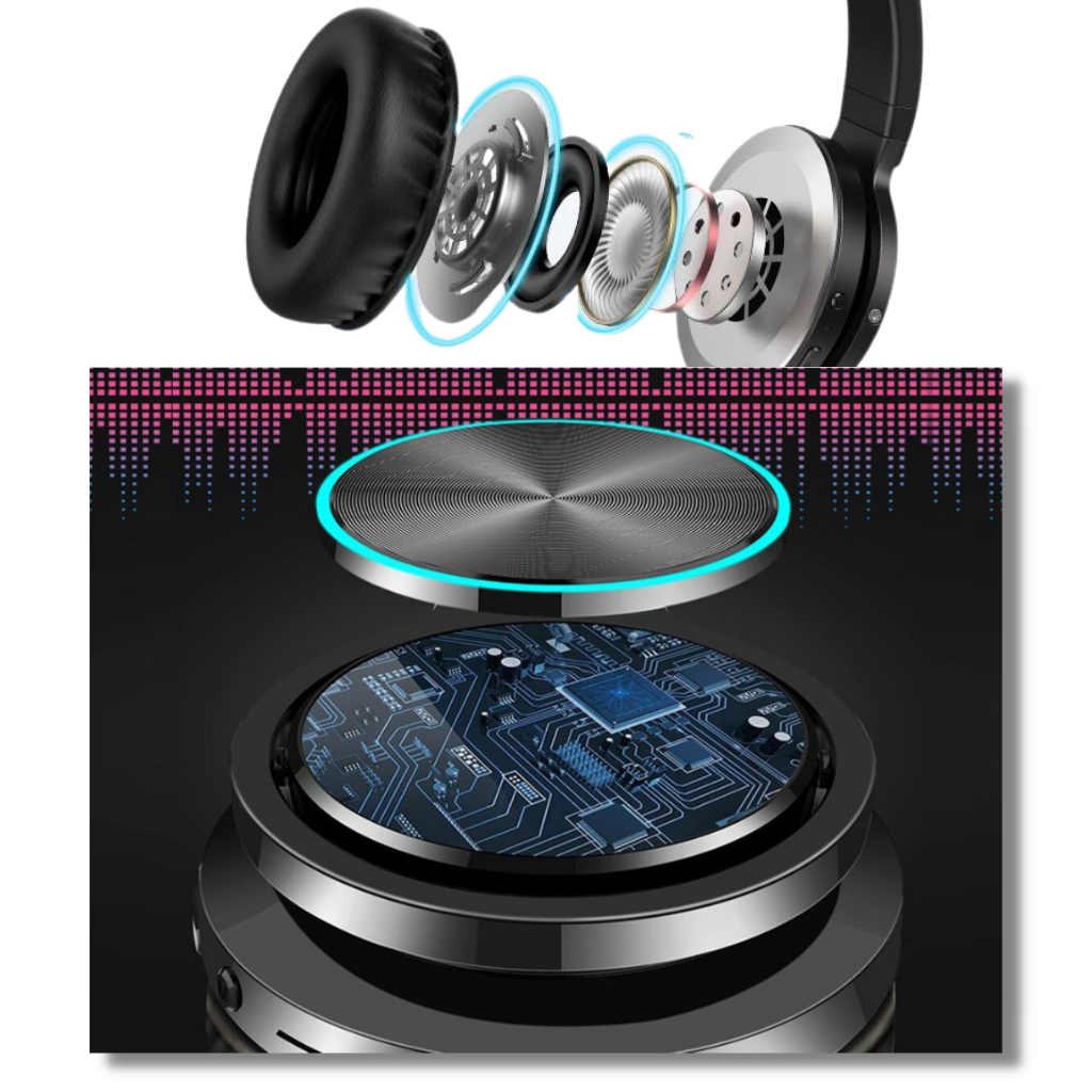 Colourful bluetooth headphones - Ozerty