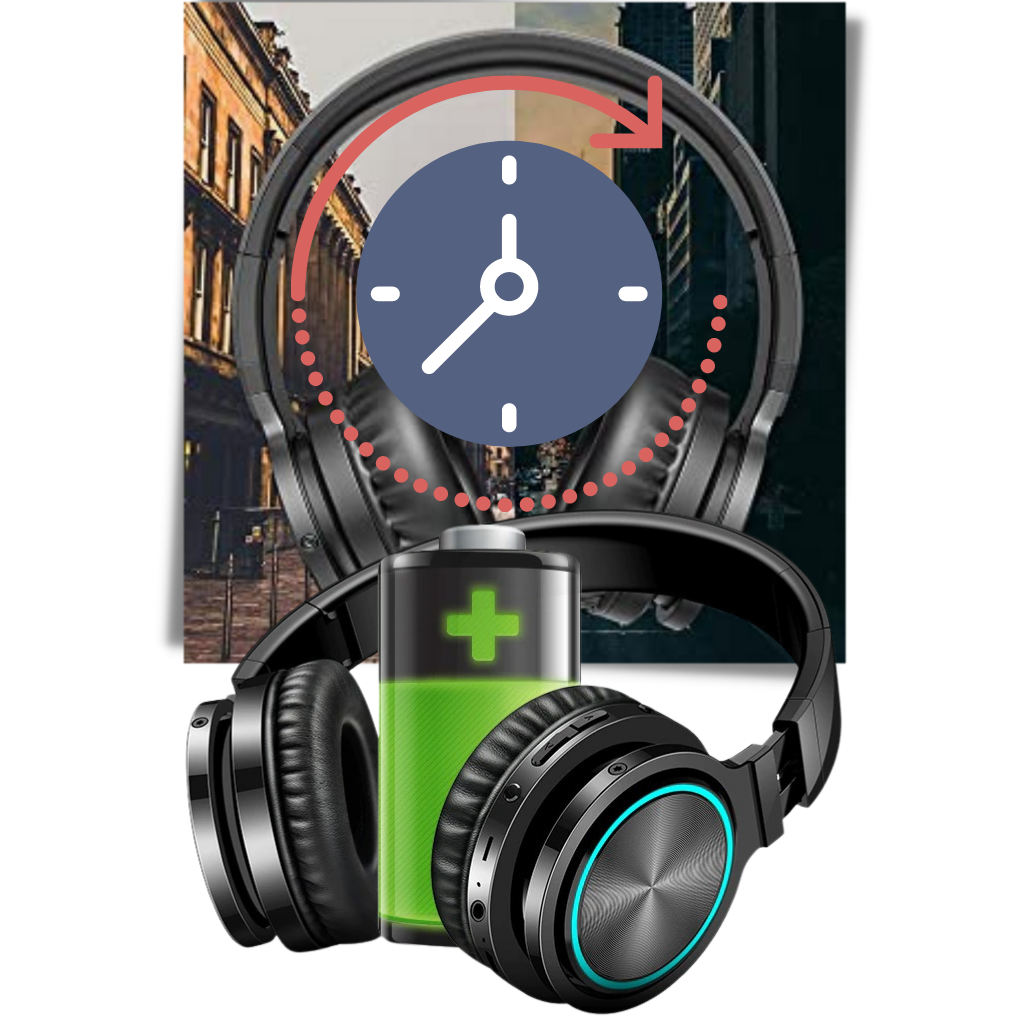 Colourful bluetooth headphones - Ozerty