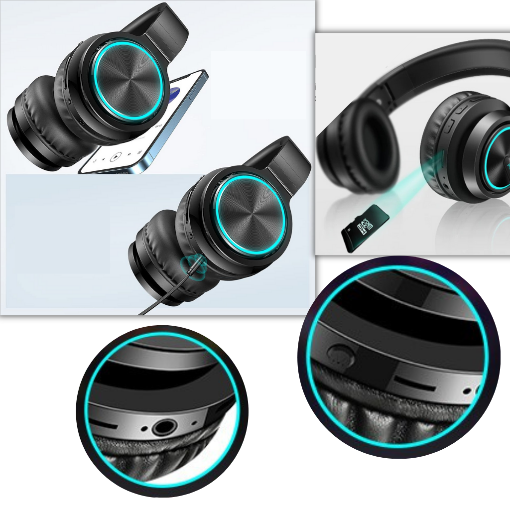 Colourful bluetooth headphones - Ozerty
