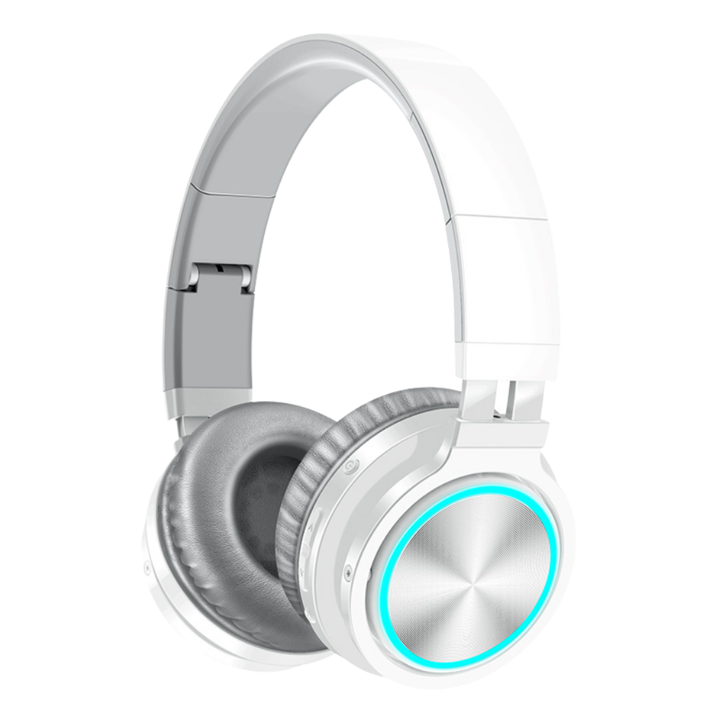 Colourful bluetooth headphones -Grey - Ozerty