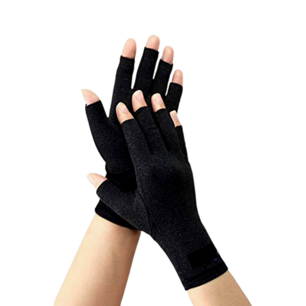 Compression joint pain relief gloves -Black - Ozerty