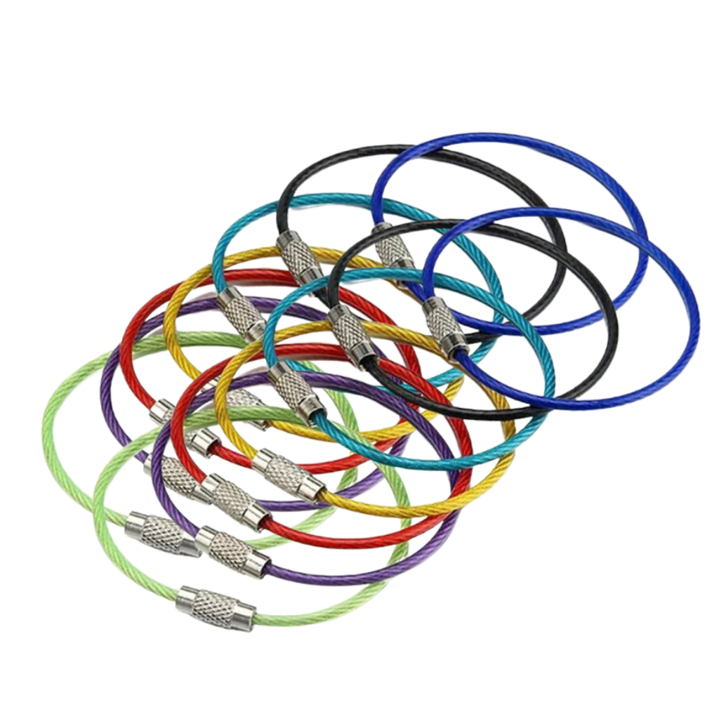 Pack of Flexible Wire Keychains -40Pcs - Ozerty
