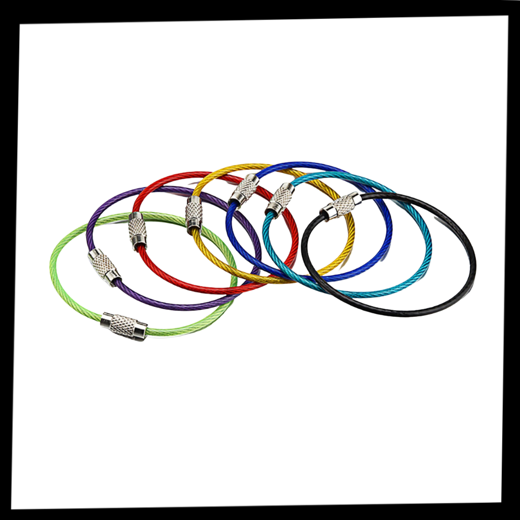 Pack of Flexible Wire Keychains - Ozerty