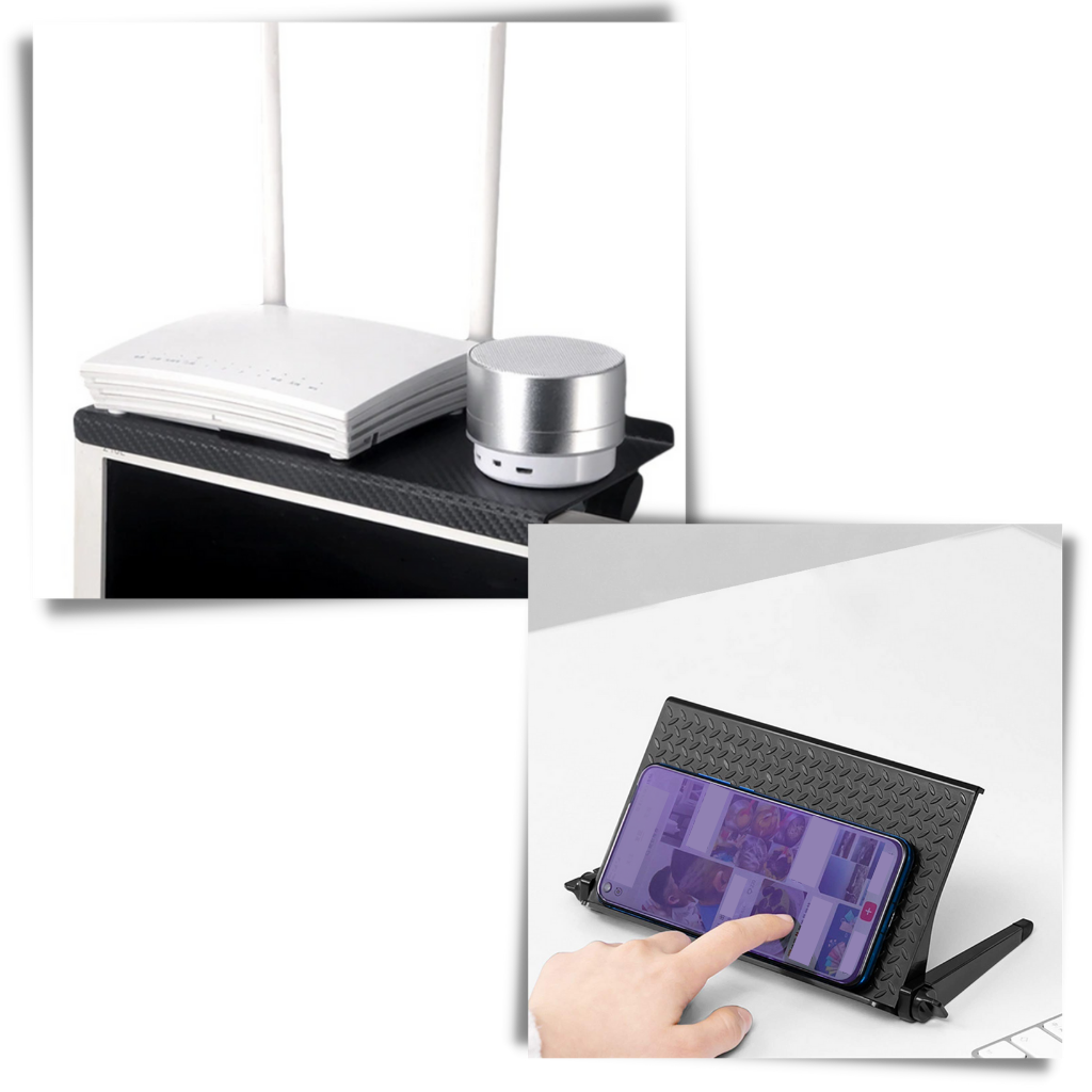Multifunctional Screen Shelf Desk - Ozerty