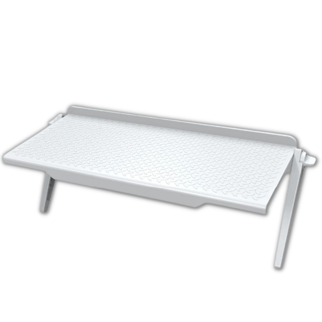 Multifunctional Screen Shelf Desk -White - Ozerty
