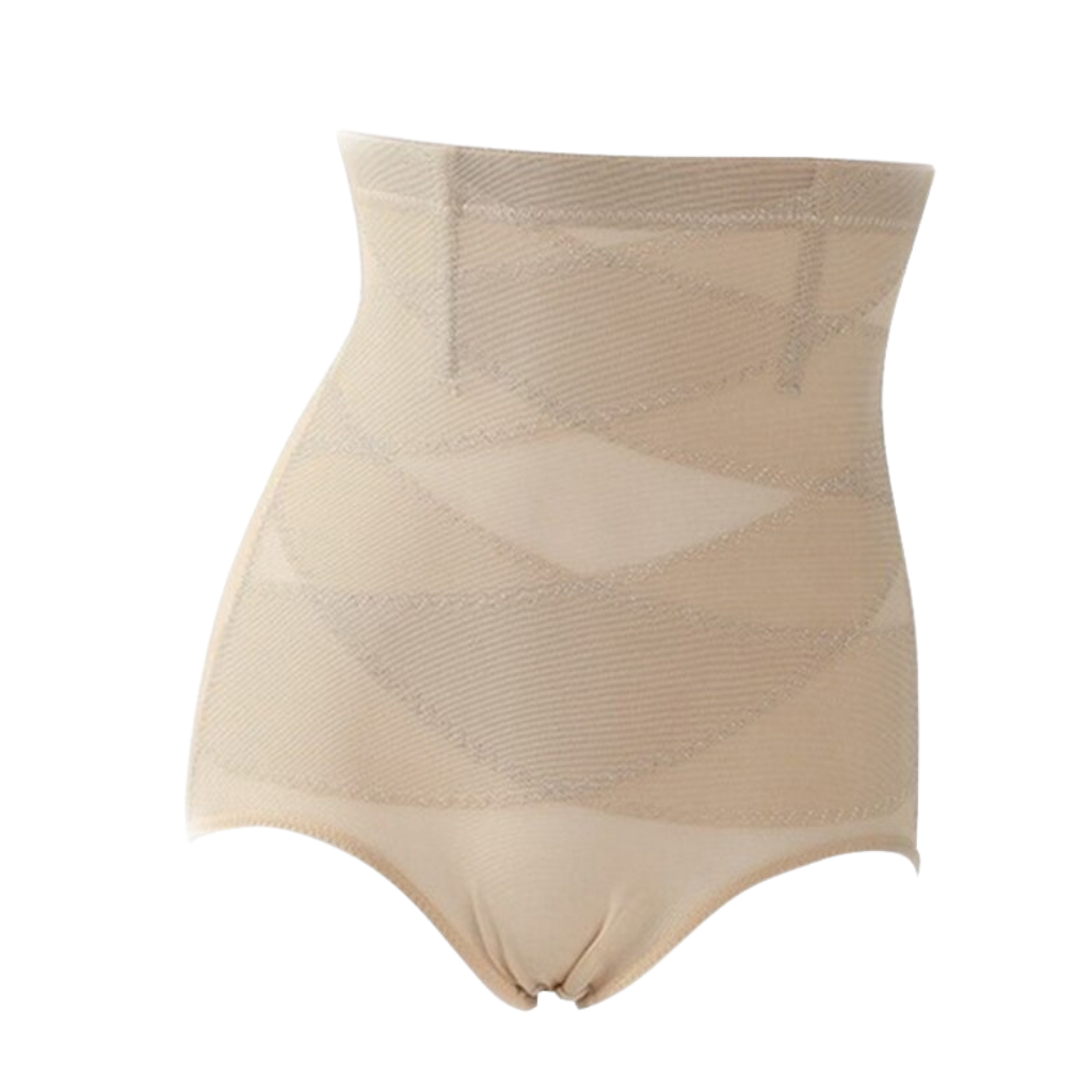 Cross Compression Slimming Abs Shapewear -Cream - Ozerty