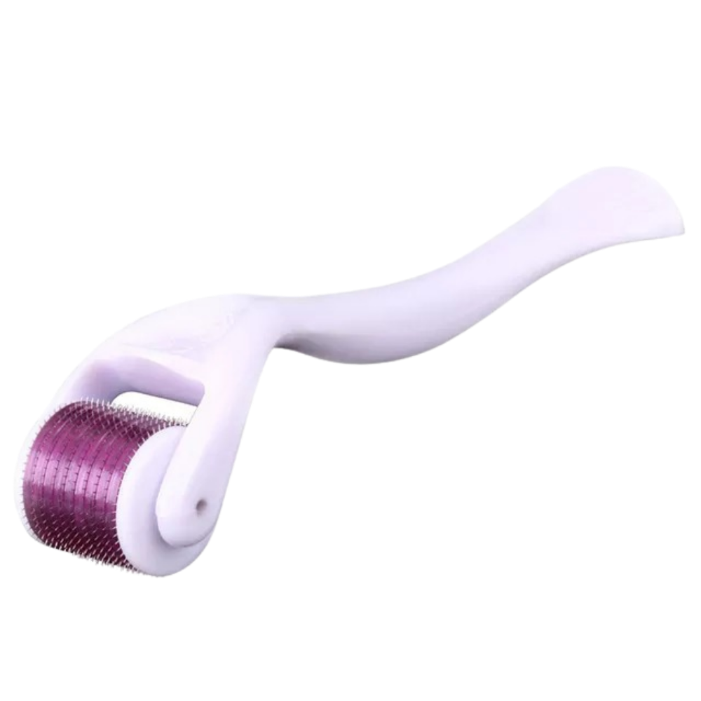 Derma roller for hair and beard growth -White - Ozerty