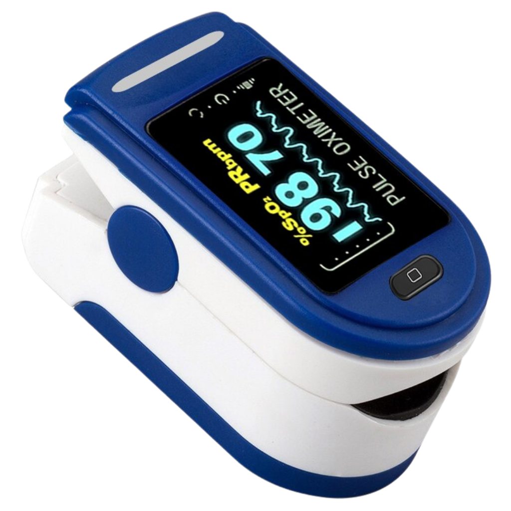 Digital Fingertip Pulse Oximeter -Blue - Ozerty