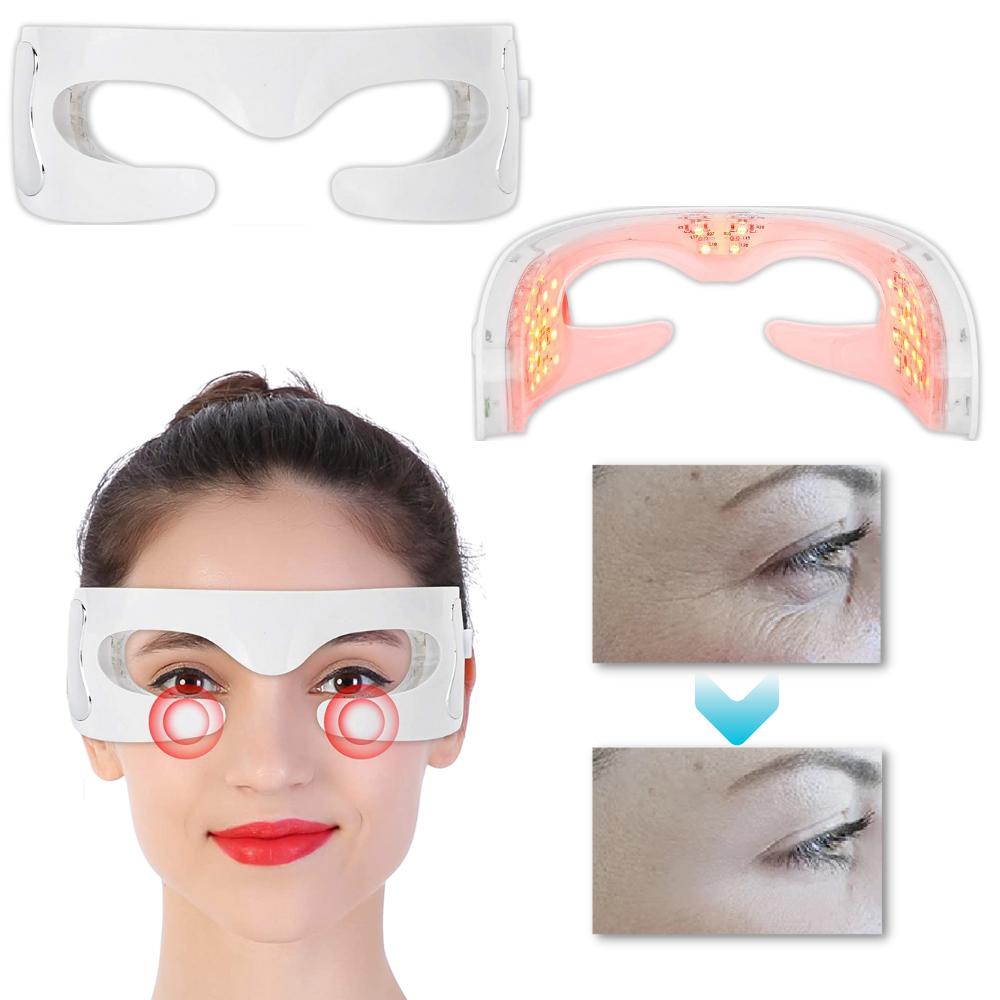 LED Wrinkle Remover Massaging Eye Mask - Ozerty